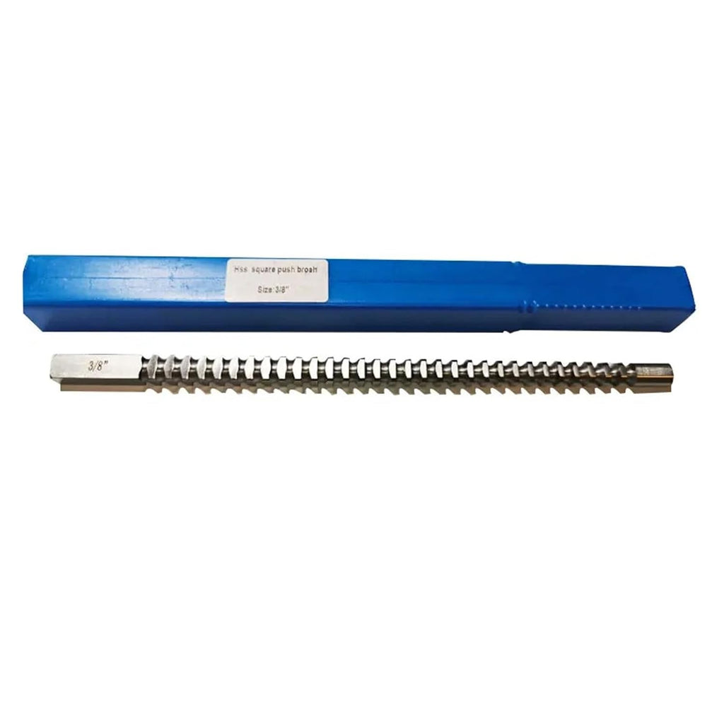 Push-Type Keyway Broach 3/8' Square Broach Inch Size High Speed Steel CNC Cutting Tool Heat Resistance