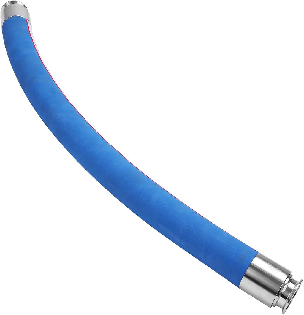 DERNORD Brewery Beer Hose Beverage Transfer Hose Food Grade with 2 Inch Tri-Clamp 3.2ft Length