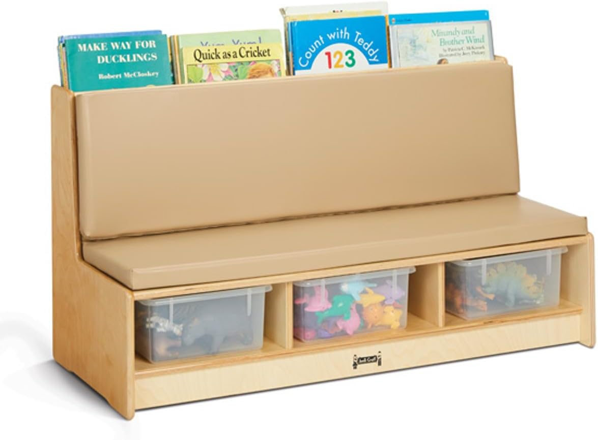 Jonti-Craft 37490JC Literacy Couch, Wheat