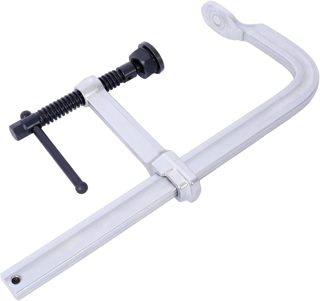 4 Pack 12 Inch Heavy Duty Drop-Forged F-Clamp, 5-1/2 Inch Throat Depth, Adjustable Swivel Jaw Quick Release Handle Bar Clamps,Alloy Steel Clamp for Woodworking