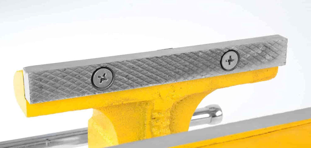 JEGS Bench Vise | 8 Inch Replaceable Jaws | Gray Iron Body With Chrome Handles | 360 Degree Lockable Swivel Base | Anvil Body | Built-In Pipe Jaws