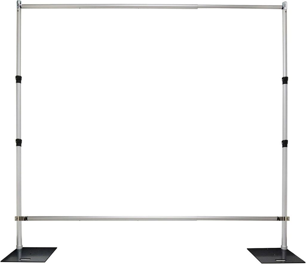 Pipe and Drape Backdrop Portable Photobooth Wedding Party Convention Tradeshow Kit Framework ONLY (ADJ Step & Repeat)