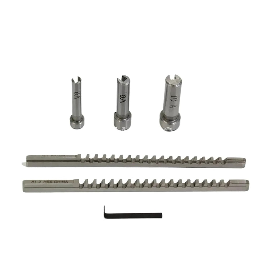 Keyway Broach Kit 6-Piece Keyway Puller Set, Metric Standard Part CNC Cutting Tool Set Broaches Keyway Cutting Tool