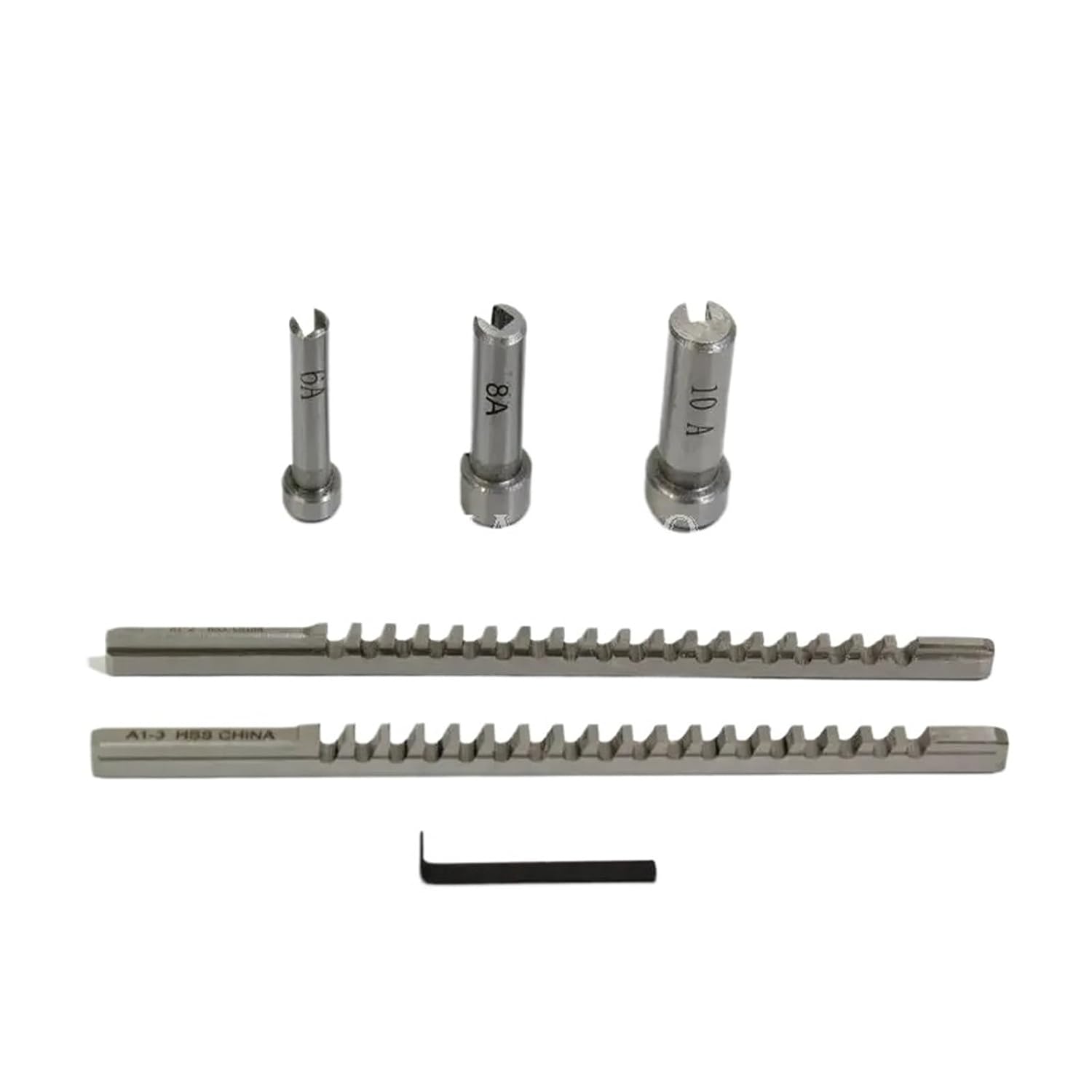 Keyway Broach Kit 6-Piece Keyway Puller Set, Metric Standard Part CNC Cutting Tool Set Broaches Keyway Cutting Tool
