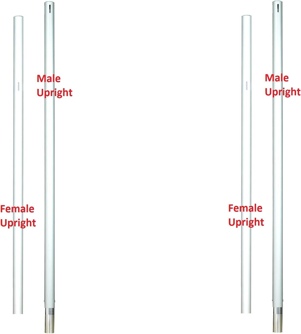 Pipe and Drape Backdrop Photobooth Wedding Party Convention Tradeshow Kit Framework ONLY (8' Fixed Uprights)