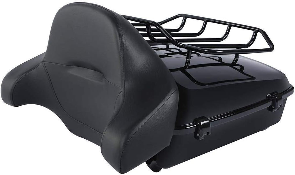 TCMT Chopped Black Latches Trunk Backrest Luggage Rack Mounting Rack Docking Hardware Fit For Harley 2014-2025 Touring CVO Road King Road Glide Street Glide Electra Glide Pack