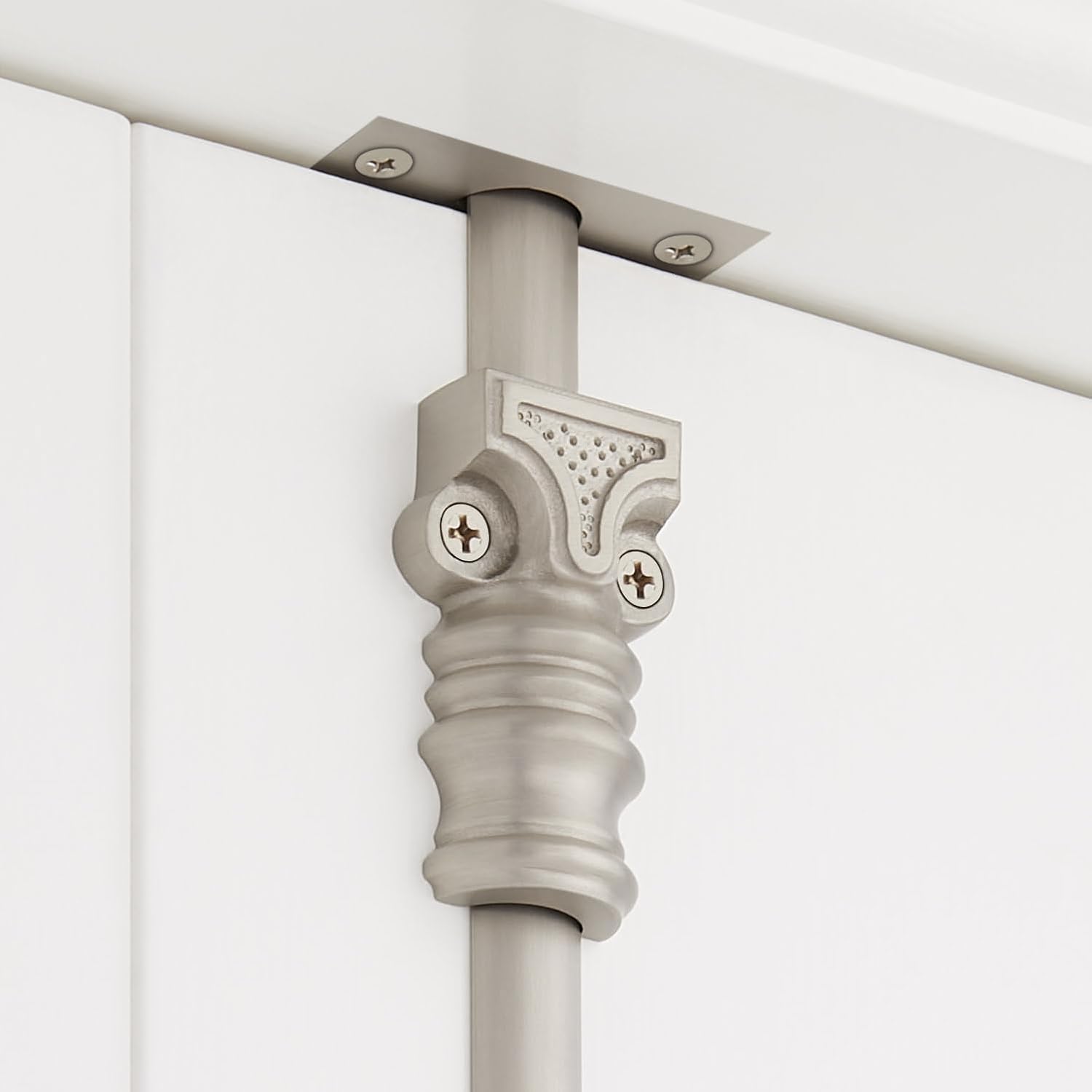 Signature Hardware 955213-4.75 Romlain 72 Inch Tall Window Cremone Security Bolt - Brushed Nickel