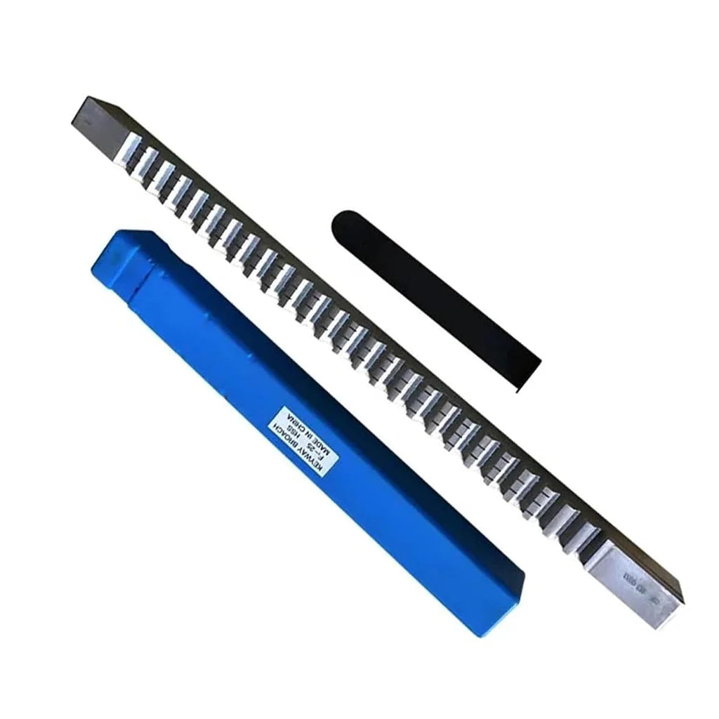 HSS F Push-Type Keyway Broach with Shims American Push Knife Metric Sized CNC Keyway Cutting Tools Heat Resistance(F1-22)
