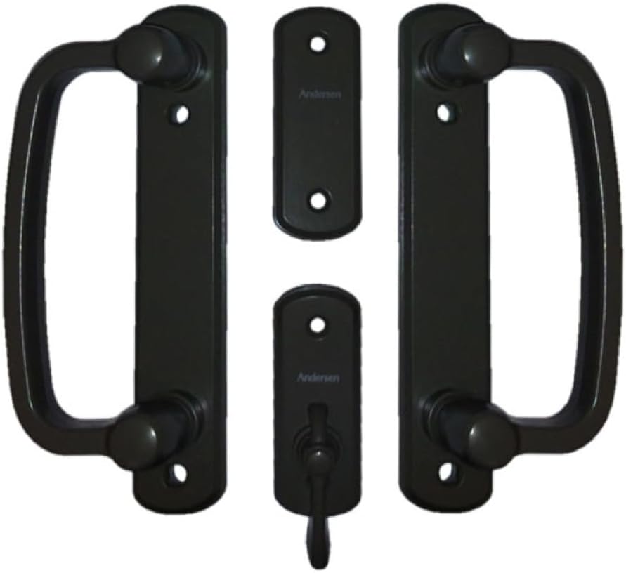 Andersen Albany 2-Panel Gliding Door Hardware Set in Black