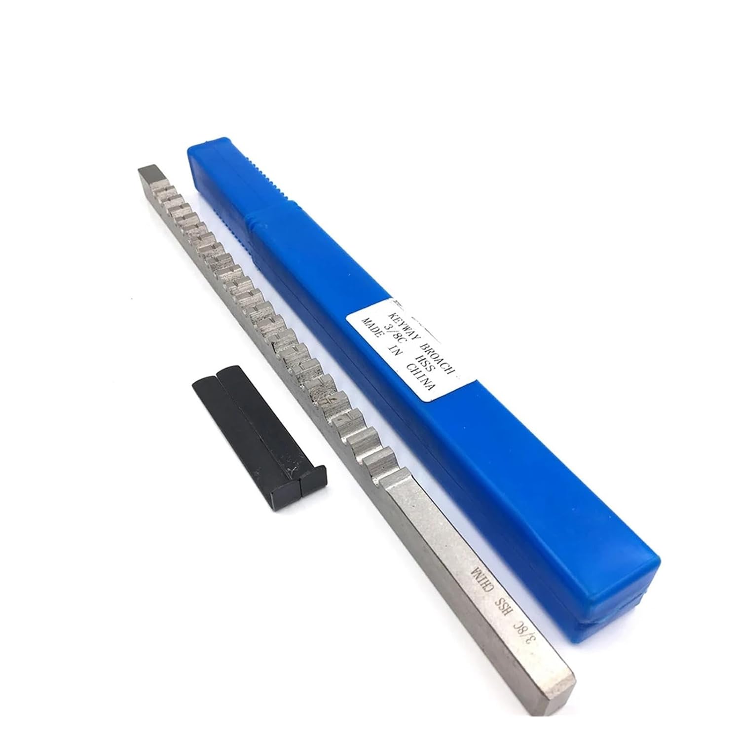 3/4E 3/32A 3/16C 3/8D Inch Size Push Type Keyway Broach for CNC Broaching Machine Metalworking High Speed Steel HSS Cutting Tool Heat Resistance(3-4E)