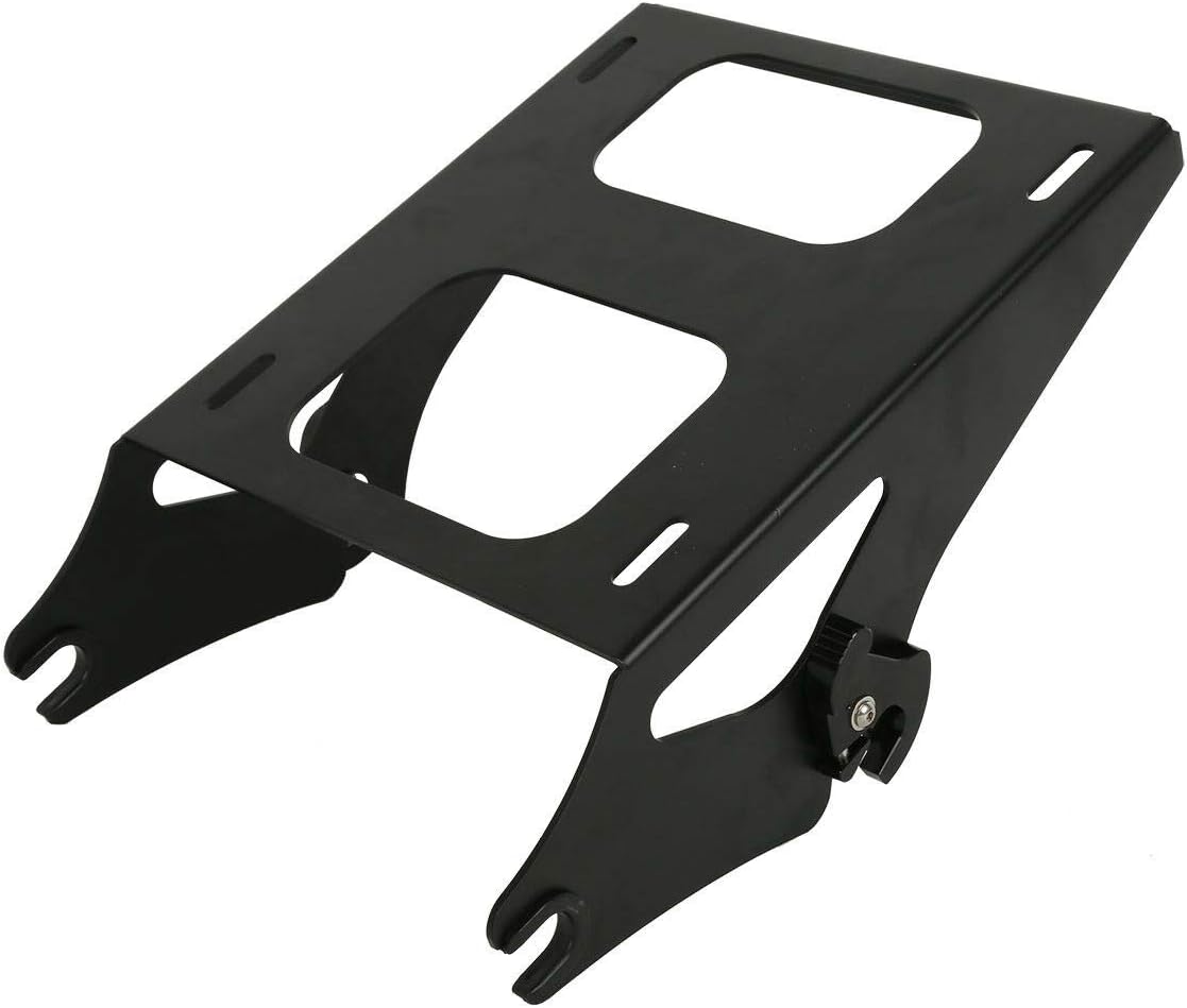 TCMT Chopped Black Latches Trunk Backrest Luggage Rack Mounting Rack Fit For Harley 2014-2025 Touring CVO Road King Road Glide Street Glide Electra Glide Pack