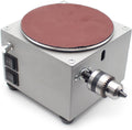 6 Inch Disc Sanding Grinding Polishing Machine Electric Benchtop Sandpaper Knife Sharpener Dual Motor Speed Adjustable Ginder