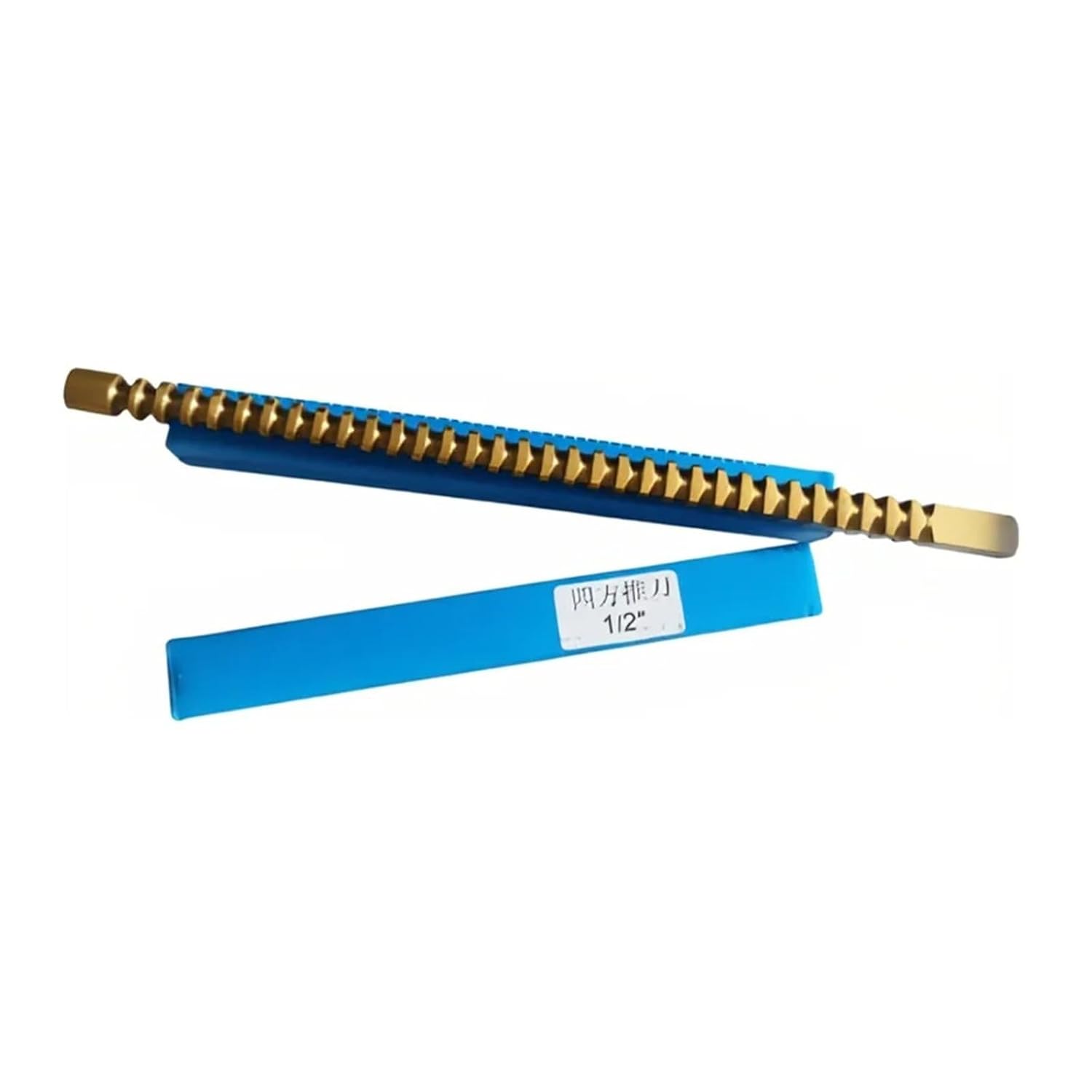1/2' Push-Type Keyway Broach Square Broach Coating Inch Size High Speed Steel Cutting Tool Heat Resistance
