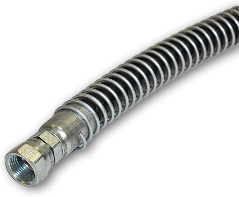Electriduct 1.5' Steel Spring Guard Flexible Pipe Hose Protector Metal Spiral Wrap Armor Cover - 41mm - 25 Feet