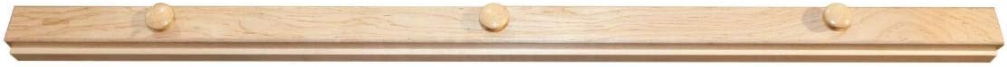 RRD Quilt Hanger for Wall for Display (96') Amish Made Wooden Quilt Rack Wall Mount - Rustic Tapestry Quilt Wall Hangers (Maple Wood, Natural Stain, 96' Long)