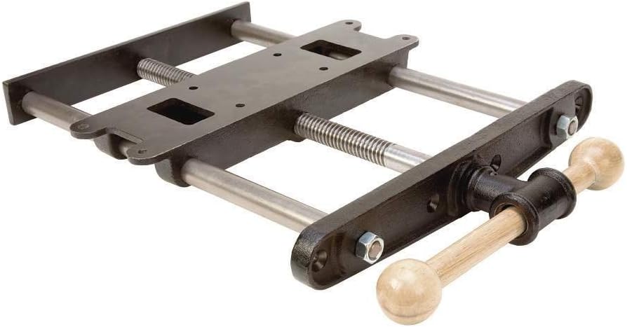 Rockler Quick Release Woodworking Vise Clamps for Woodworking (12') – Heavy-Duty Bench Vise Woodworking – Quick Wood Vise for Workbench – Easy to Install Workbench Vise with Hardwood Handle