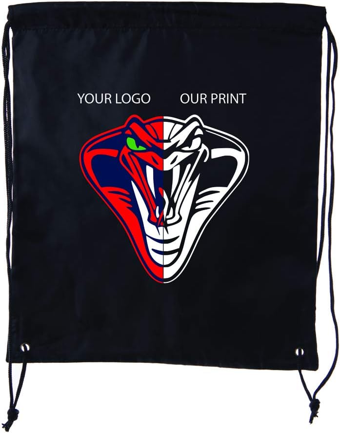 Mato & Hash Custom Bags With Your Logo | 100PK Promotional Drawstring Backpack - 100PK Brown CE2500