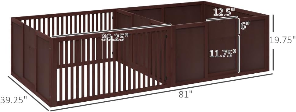 Premium Heavy-Duty Plastic Pet Carrier for Dogs and Cats – Lightweight, Ventilated Travel Box with Secure Latches and Carry Handle (Brown + Coffee + MDF + Wood)