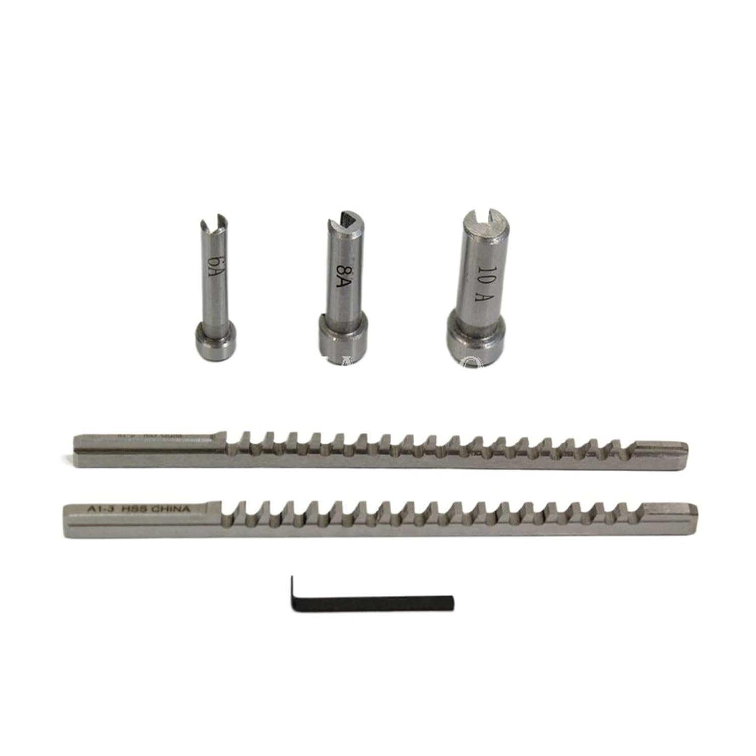 6-Piece Keyway Puller Set, 2mm 3mm High Speed Steel Metric Standard CNC Cutting Tool for Metalworking Heat Resistance