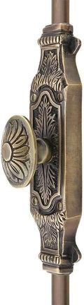 Antique Brass Door Cremone Bolt – 9 ft Solid Brass, Dual Locking, Easy Install, Perfect for French & Classic Windows, and Smooth Operation, Victorian Design, Rich Look, Beautiful