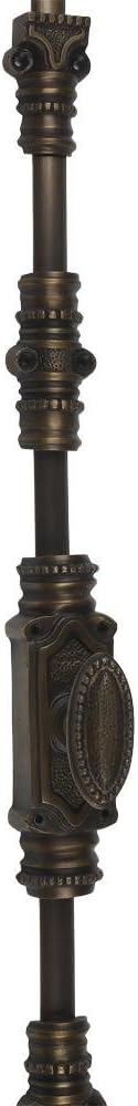 A29 Hardware 9 Feet Cremone Bolt for French Doors and Cabinets, Door Lock, Antique Brass Finish - Cremone Bolt Door Hardware, Vintage and Stylish Home Decor, Solid Brass Beaded Style