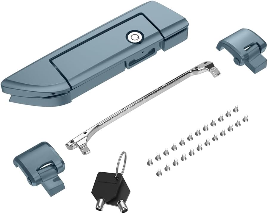 Tour Pack Latches for Harley,Tour Pack Trunk Lid Latch with Keys Fit for Harley Touring/Road King/Road Glide/Street Glide/Electra Glide/Ultra-Classic 2014+ Sharkskin Blue