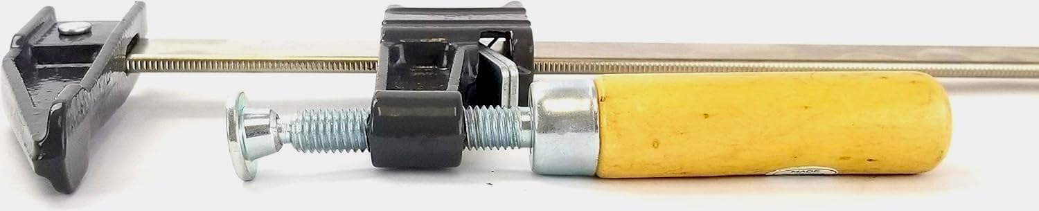 Pack of 16 - Bar Clamps 24' & 36' - 8 of each F-Type Woodworking Steel with Wood Handles