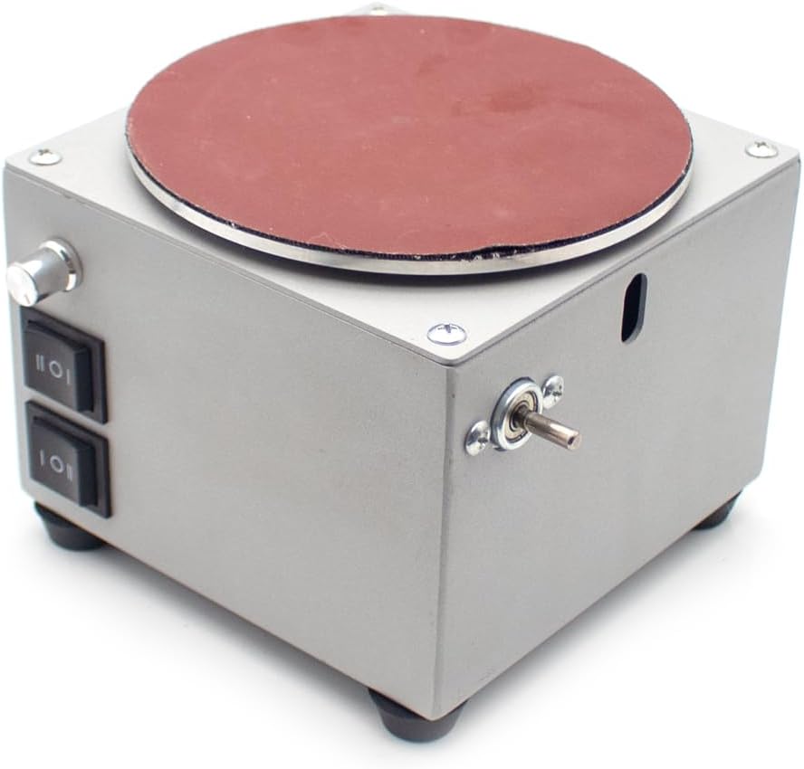 6 Inch Disc Sanding Grinding Polishing Machine Electric Benchtop Sandpaper Knife Sharpener Dual Motor Speed Adjustable Ginder