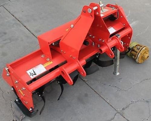 Farmer Helper 48' Tiller Cat.I 3pt 20+hp (FH-TL125)~Adjustable SideShift & SlipClutchDriveline Requires a Tractor. Not a standalone Unit.
