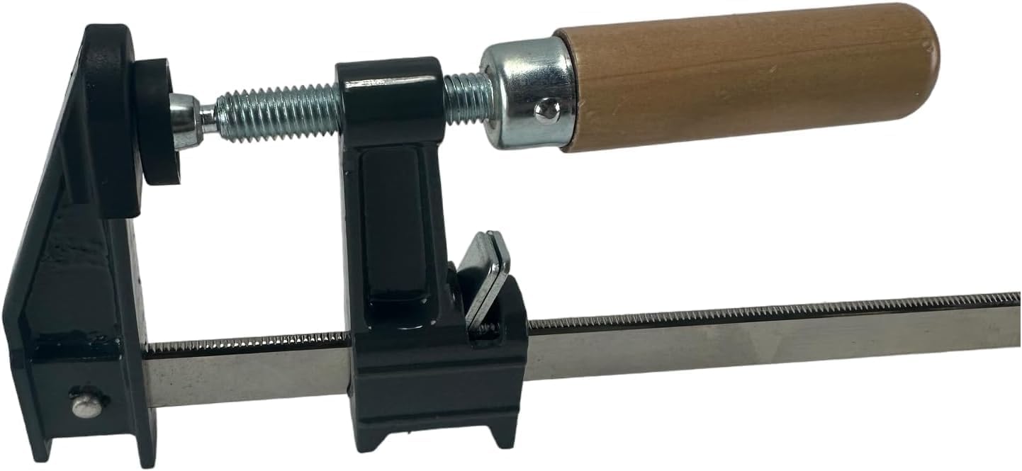 Pack of 16 - Bar Clamps 24' & 36' - 8 of each F-Type Woodworking Steel with Wood Handles