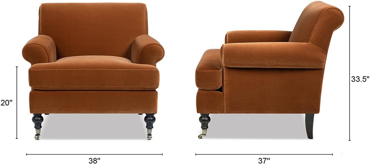 Jennifer Taylor Home Alana Lawson Large Comfortable Living Room Accent Chair