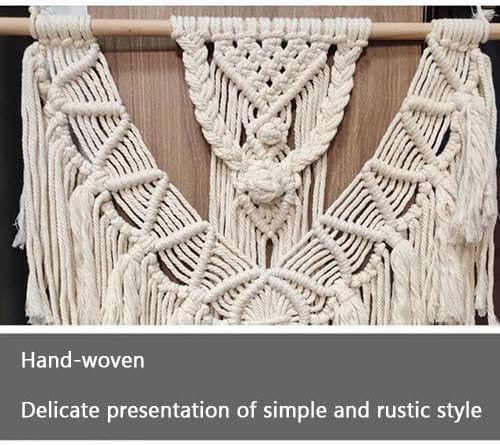 LXHELIVERY Wall Hanging Tapestries Hangings Handmade Cotton Rope Wall Tapestry, Woven Tassels Yarn Tapestries, for Bedroom Or Wedding, Tapestry Wedding Decor,Decorations (Color : E)