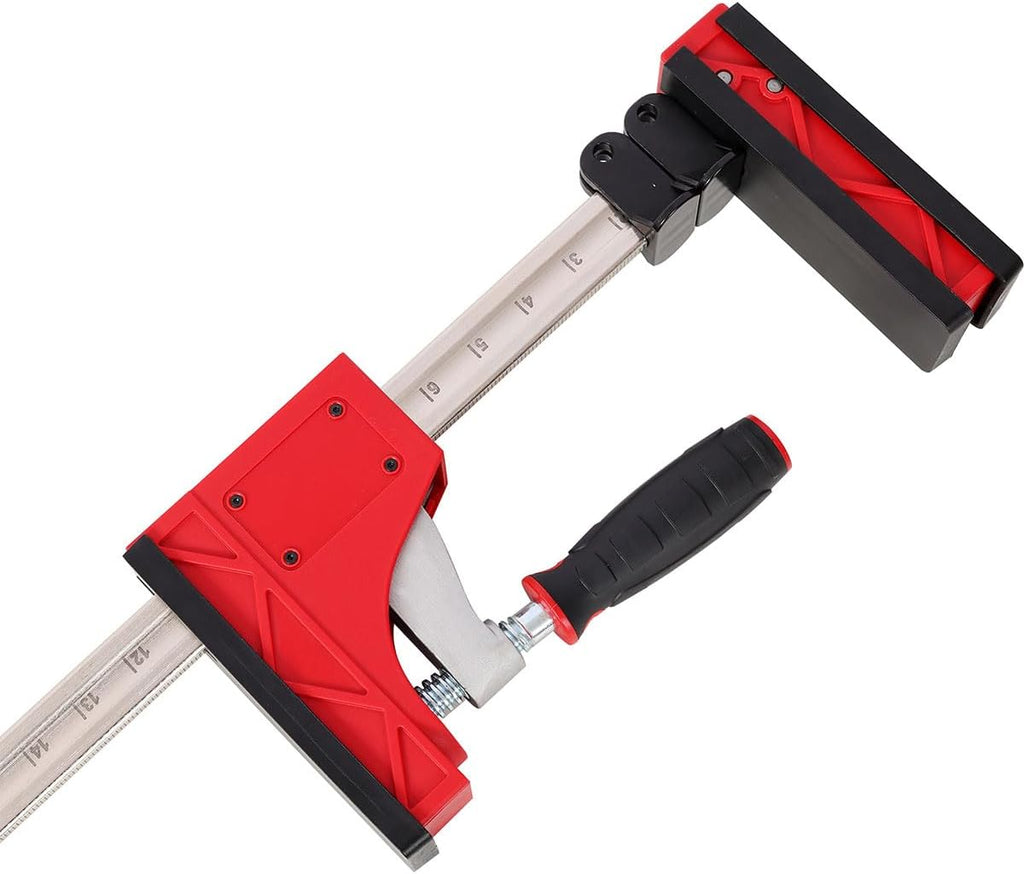 12PCS Parallel Clamps Kit – Includes 2×24' + 2×40' Heavy-Duty Clamps (1700 lbs Force), 4 Framing Blocks, 2 Bench Dogs – Woodworking & Cabinet Making Clamp Set