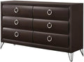 Acme Tablita 6-Drawer Wooden Dresser in Dark Merlot