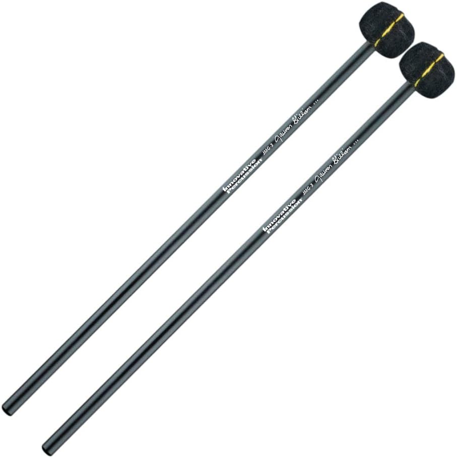 Innovative Percussion JMG-3 Jauvon Gilliam Series 'The Bus Driver' General Lean/Clean Bamboo Timpani Mallets w/Yellow Indicator, Pair