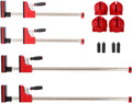 12PCS Parallel Clamp Kits, 24' + 40' Clmap + Bench Dogs + Framing Blocks(4pcs) for Woodworker Tools, DIY