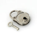 1pcs Metal Fashion Lovely Lock Vintage Mini Padlock Bag Suitcase Luggage Box Key with DIY Hardware Accessories(E)