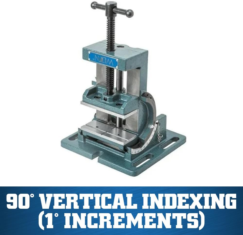 Wilton Cradle-Style Angle Drill Press Vise, 4' Jaw Width & Opening, 1-1/2' Jaw Depth (Model CR4)
