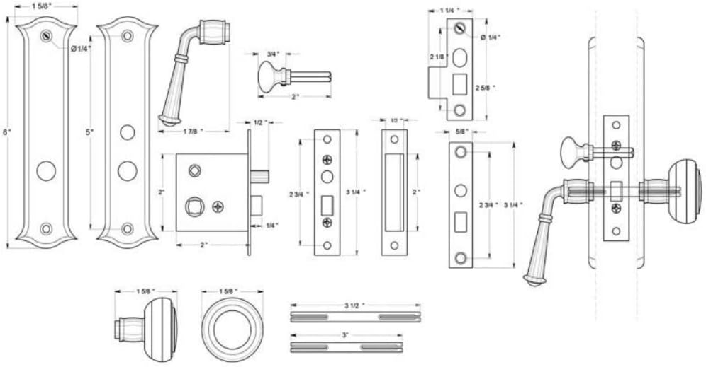 Deltana Sdl688u15a Classic Storm Door Latch Mortise Lock, Antique Nickel