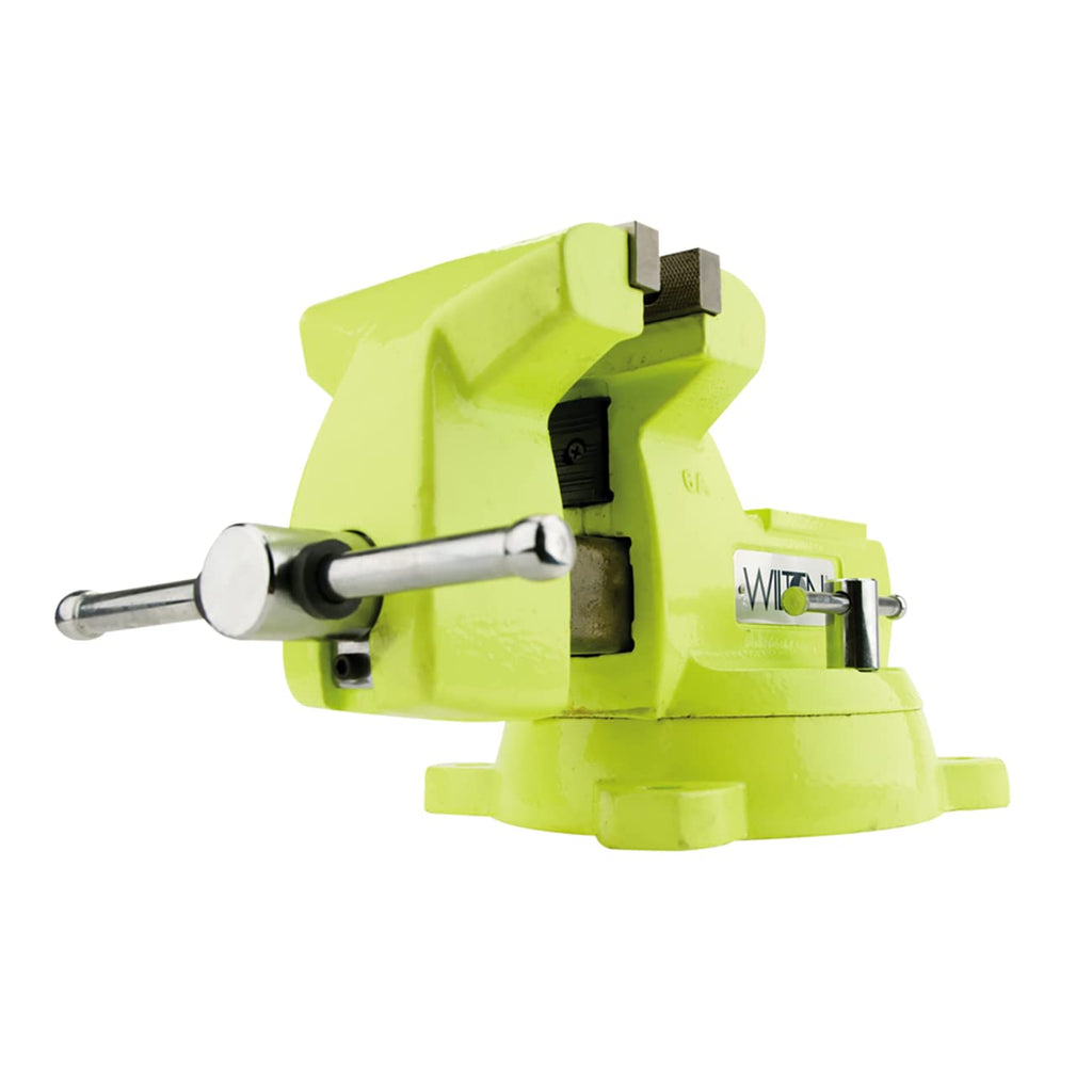 Wilton High-Vis Safety Bench Vise, 6' Jaw Width, 5-3/4' Jaw Opening, 4-1/8' Throat (Model 1560)