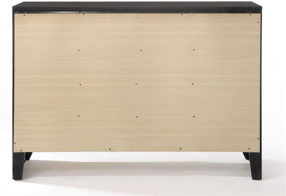 Acme Ireland Rectangular Wood 8-Drawer Storage Dresser in Black