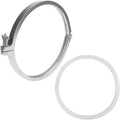DERNORD Single Pin Heavy Duty Tri Clamp Stainless Steel 304 with Wing Nut for Ferrule TC with 1PC Silicone Gasket (12 inch Tri Clamp+Silicone Gasket)