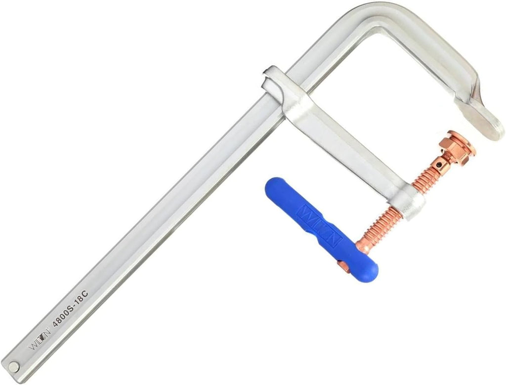Wilton Spark-Duty Heavy F-Clamp, 18' Opening, 7' Throat, 4880 Lbs. Clamping Force (4800S-18C)