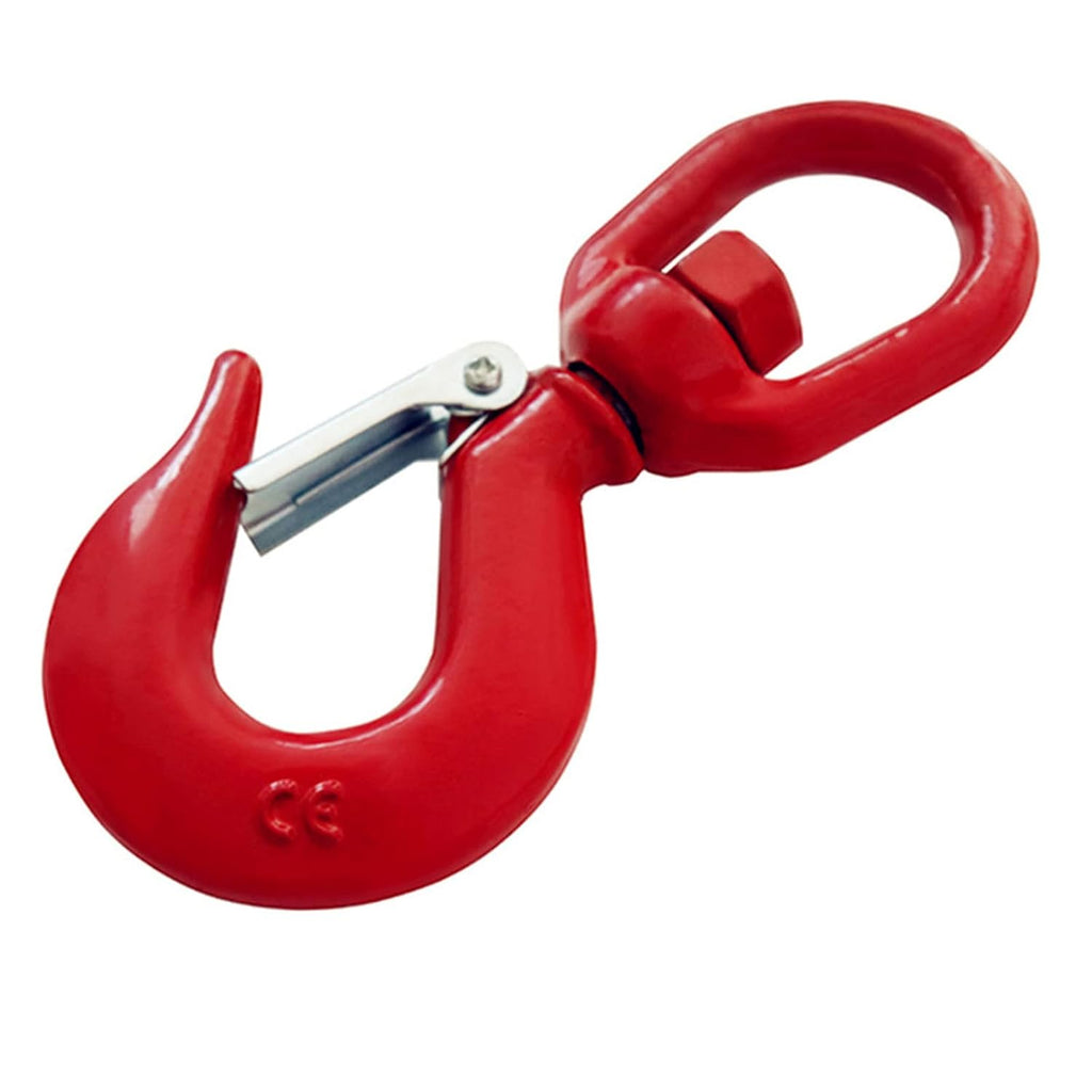 15 Ton Swivel Hook Heavy Duty Swivel Lifting Hook Rigging Swivel Hoist Hook with Latch for Crane Forklift (15T)