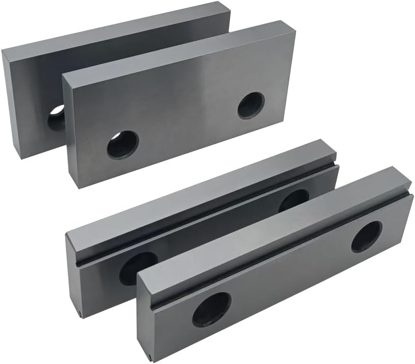 Two Type 6' Milling Vise Jaws Fitting KURT/GMT or Simila Type Milling Vise (4 PC)