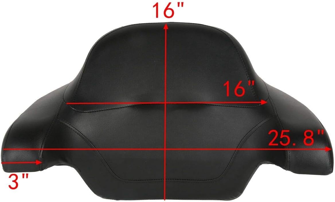 TCMT King Motorcycle Trunk Box Backrest Pad Luggage Rack Taillight Fit For Harley 2014-2025 Touring CVO Road King Road Glide Street Glide Electra Glide Pack