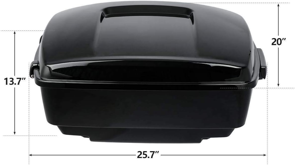 TCMT King Motorcycle Trunk Box Backrest Pad Luggage Rack Taillight Fit For Harley 2014-2025 Touring CVO Road King Road Glide Street Glide Electra Glide Pack