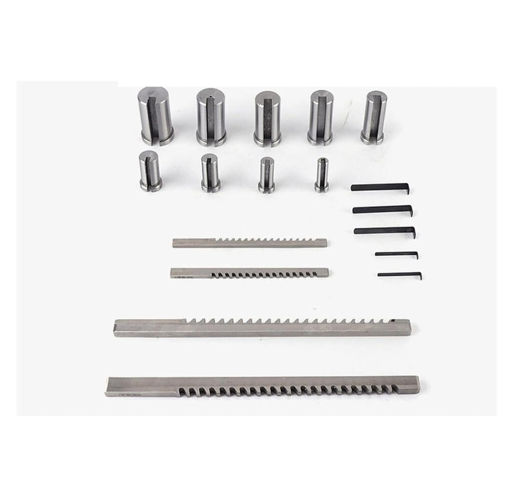 18pcs Keyway Broach Set, High Speed Steel Inch Sized Broaching Cutting Tool, for CNC Machine Lathe Heat Resistance