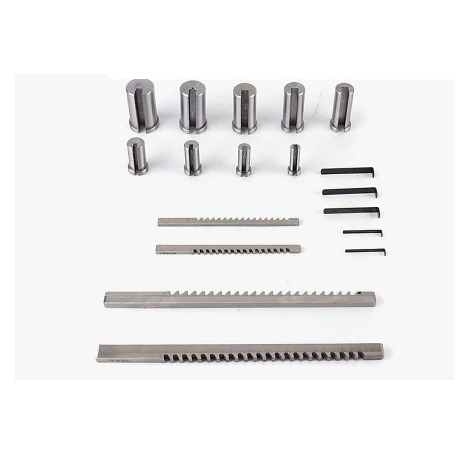 18pcs Keyway Broach Set, High Speed Steel Inch Sized Broaching Cutting Tool, for CNC Machine Lathe Heat Resistance