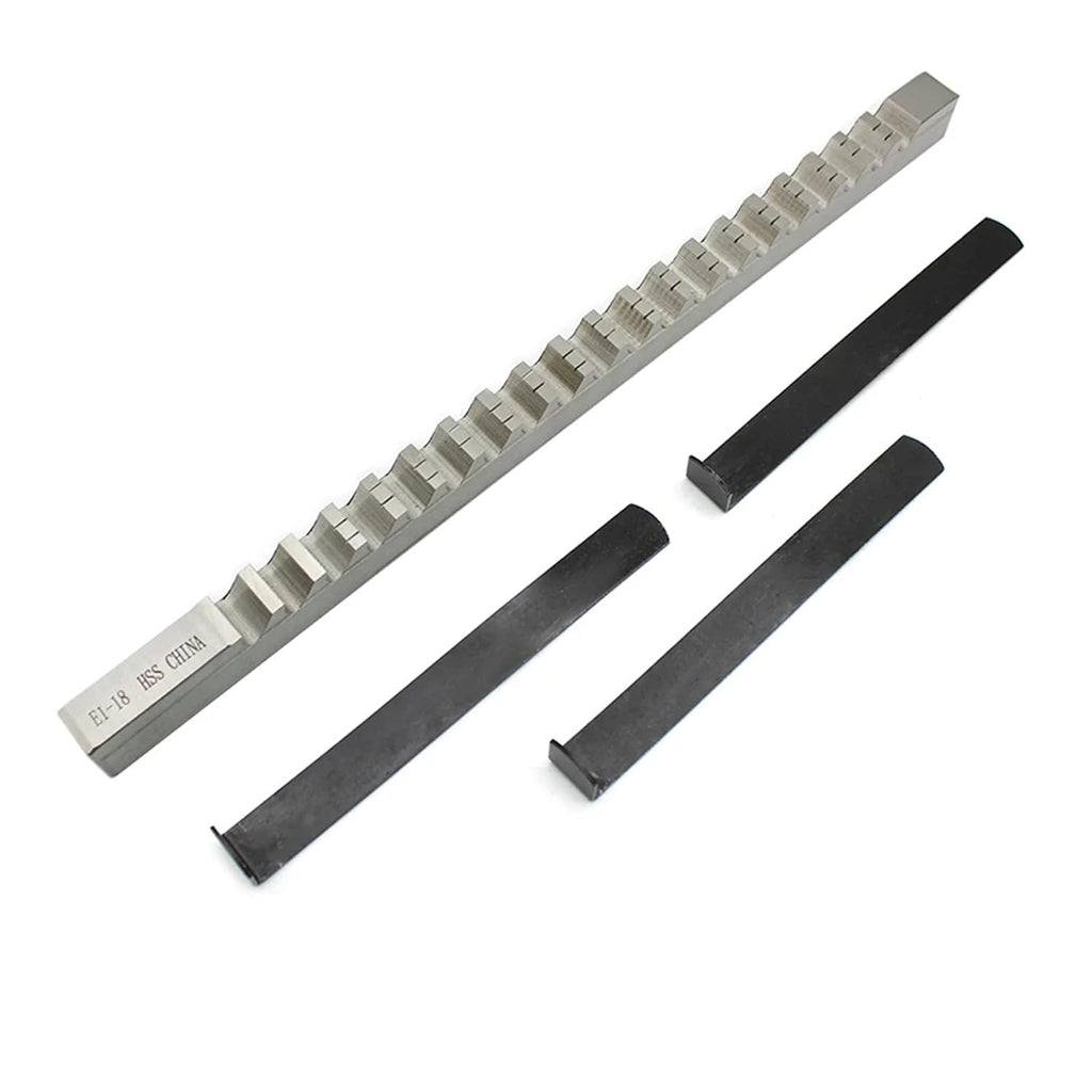 18mm E Push-Type HSS Keyway Broach E1-18 Metric Sized Cutting Tool for CNC Machine with 3pcs Shim Heat Resistance